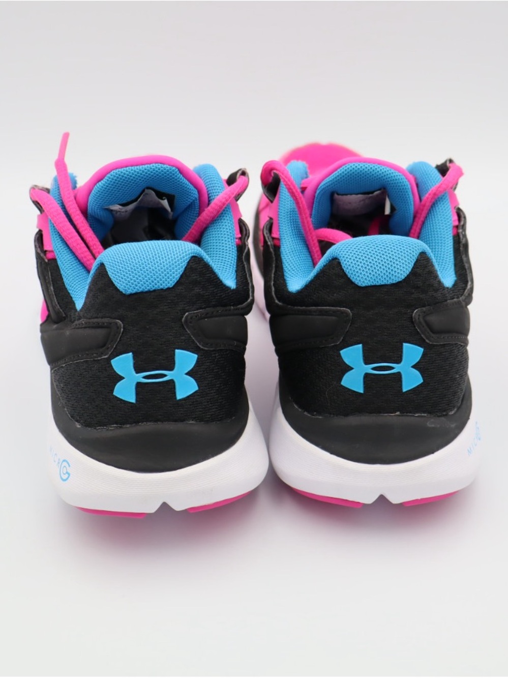 Under Armour Pink & Blue Woman’s Athletic Sneakers size 8.5 - Picture 7 of 9